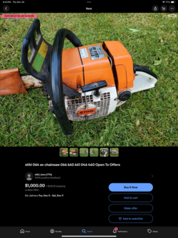 I'm thinking Stihl chainsaws are nothing but hype!