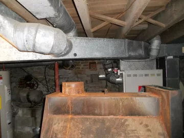 [Hearth.com] Problem with using chimney pipe backward? (Updated with pics)