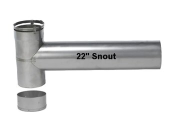 DVL pipe to tee snout