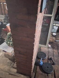 Class A chimney transition to existing masonry?