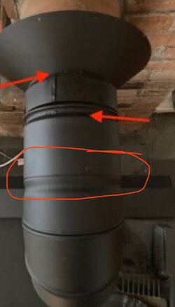 Soot leaking from newly installed chimney pipe?