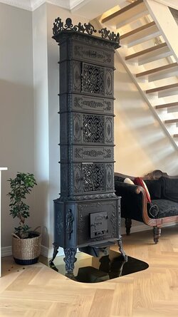 Nice old Norwegian stove if you have high ceilings