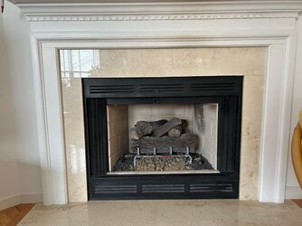 Direct vent insert in wood burning fireplace