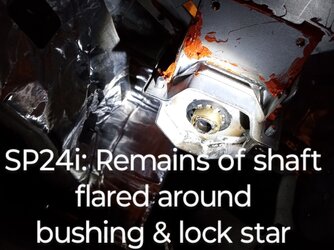 Breckwell SP24i - Auger Screw Shaft Broke & Flared Removal?