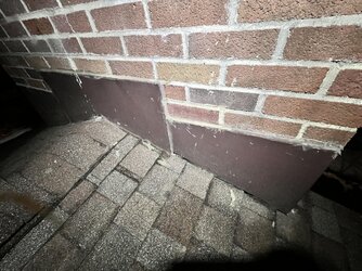 Water Leaking Through Brick