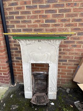 Antique cast iron fireplace "The Hodderdale"