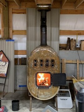 Shop stove build and buffeting/back puff from the air intakes- ideas?