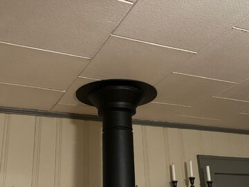 Ceiling support box size