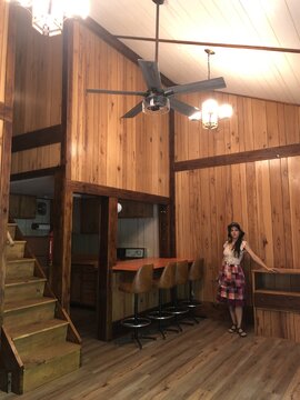 Small cabin with high ceilings. What kind of stove should I get?