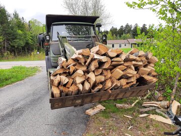 A bucket load of firewood