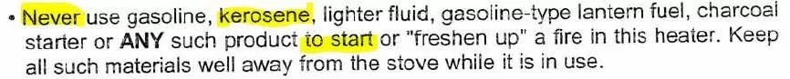 [Hearth.com] kerosene to start a cat stove?