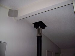 How far can I drop Class A into my home? (cathedral install)