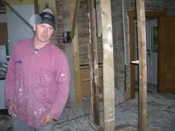 [Hearth.com] Ideas / Materials needed for header post, to be located next to new stove chimney liner tee - with p