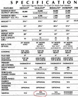 [Hearth.com] 1977 VC Vigilant, how do I know if it was the "multifuel" model?