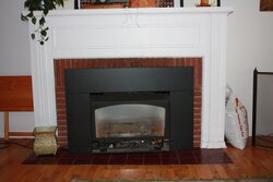 Pellet Stove and Mantel