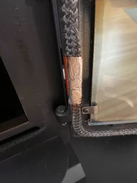 [Hearth.com] Pellet burning stove door gasket.