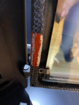 [Hearth.com] Pellet burning stove door gasket.