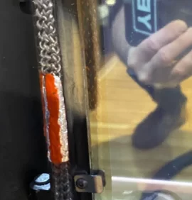 [Hearth.com] Pellet burning stove door gasket.
