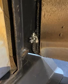 [Hearth.com] Pellet burning stove door gasket.