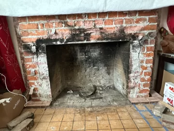 [Hearth.com] 1920s chimney firebox removal for wood stove insert
