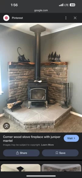 [Hearth.com] Hearth pad and wall protection Bennington