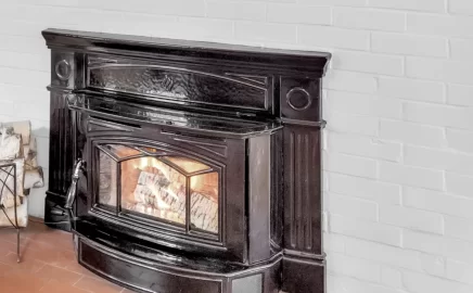 [Hearth.com] Wood stove in fireplace?