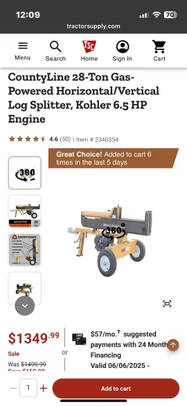 [Hearth.com] Which one is a better log splitter