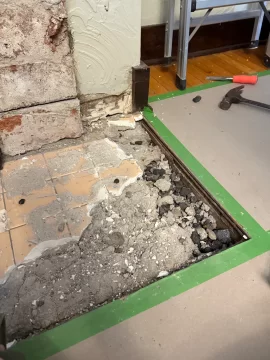 [Hearth.com] 1930 Fireplace Hearth Construction Method
