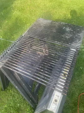 [Hearth.com] New grill grate brush with 9 amp motor that really cuts the mustard!
