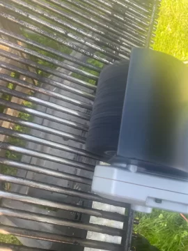 [Hearth.com] New grill grate brush with 9 amp motor that really cuts the mustard!