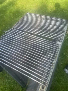 [Hearth.com] New grill grate brush with 9 amp motor that really cuts the mustard!