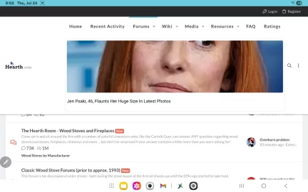 [Hearth.com] Advertisements taking up page