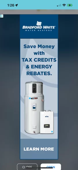 [Hearth.com] Advertisements taking up page