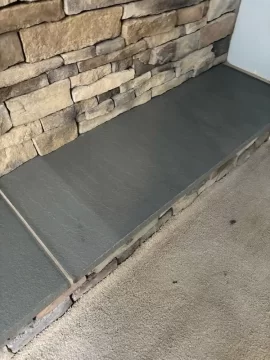 [Hearth.com] Opinions on this bluestone hearth installation