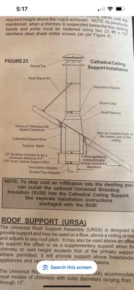 [Hearth.com] New Selkirk Chimney Install Question