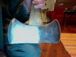 Refinishing or "Bluing" old axes