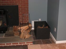 Woodbox by the Stove