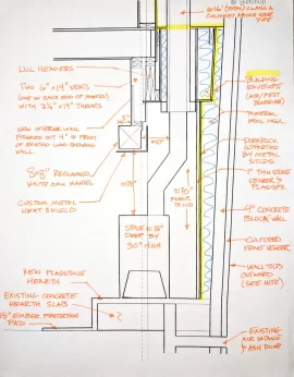 [Hearth.com] Large masonry fireplace to alcove conversion