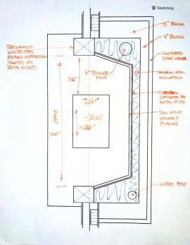 [Hearth.com] Large masonry fireplace to alcove conversion