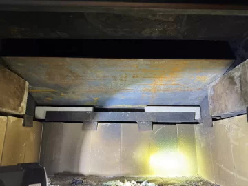 [Hearth.com] Simple Baffle Solution for your old FISHER ! More Heat  Less Smoke under $25