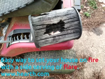 [Hearth.com] Easy way to set your house on fire with a side serving of flare