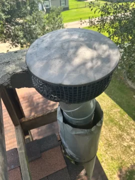 [Hearth.com] Help Identifying old chimney system/advice about how to deal with Frankenstein-ed  chimney extension.