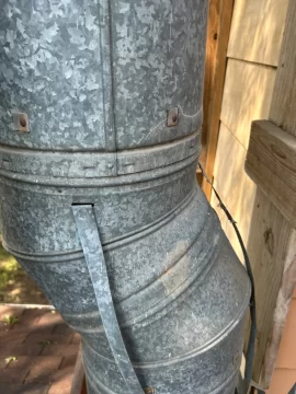 [Hearth.com] Help Identifying old chimney system/advice about how to deal with Frankenstein-ed  chimney extension.