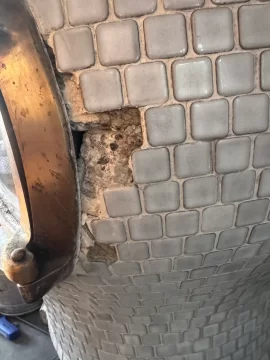 [Hearth.com] Meridian ceramic stove needing appropriate grout/cement to replace tiles