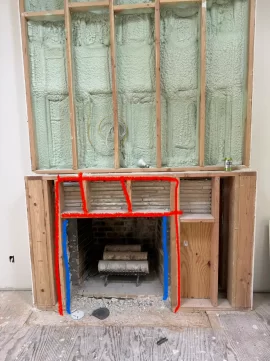 [Hearth.com] Wood Burning Fireplace Framing Extension