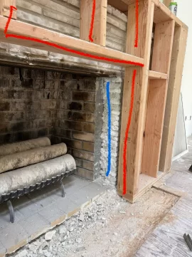 [Hearth.com] Wood Burning Fireplace Framing Extension