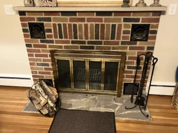 [Hearth.com] Installing a Harmon Accentra 52i TC into a 1950s brick wood burning fireplace with metal fire box