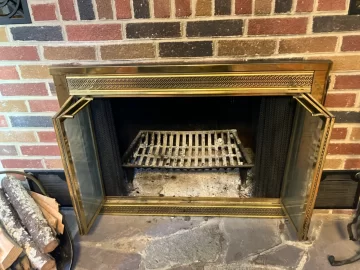 [Hearth.com] Installing a Harmon Accentra 52i TC into a 1950s brick wood burning fireplace with metal fire box