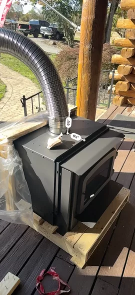 [Hearth.com] Freestanding stove in Existing fireplace