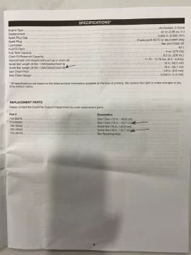 [Hearth.com] Lightweight chain saw for older user